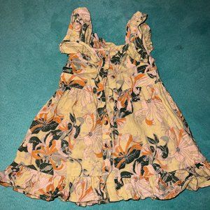 Kate Quinn Honeysuckle gauze Ruffle Dress . 6-12 Months